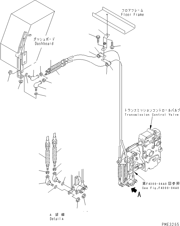 Wheel Loaders Komatsu / WA100-3A-SN S/N 53001-UP(wa100-4r) / TRANSMISSION CONTROL (CONTROL LINKAGE)(241220 : K4430-02A0)