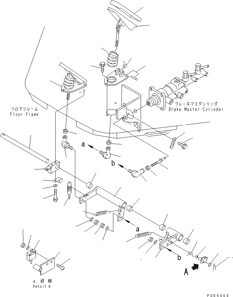 Wheel Loaders Komatsu / WA100-3A-SN S/N 53001-UP(wa100-4r) / BRAKE CONTROL (CONTROL AND LINE)(241230 : K4460-01A0)