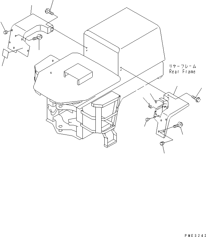 Wheel Loaders Komatsu / WA100-3A-SN S/N 53001-UP(wa100-4r) / REAR FENDER(270140 : M4200-01A0)