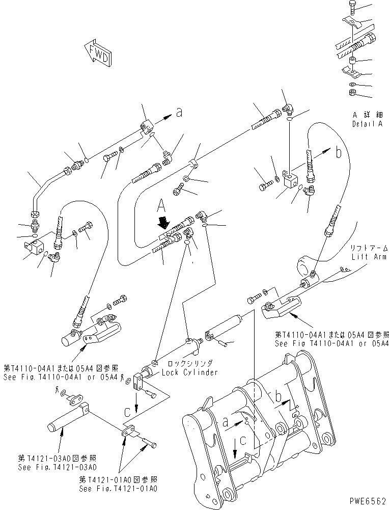 Wheel Loaders Komatsu / WA100-3A-SN S/N 53001-UP(wa100-4r) / MULTI COUPLER (HYDRAULIC PIPING)(330210 : T4121-02A0)