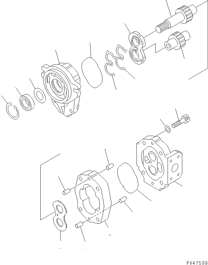 Wheel Loaders Komatsu / WA100-3A-SN S/N 53001-UP(wa100-4r) / HYDRAULIC PUMP (TRANSMISSION)(420020 : Y1610-01A0)