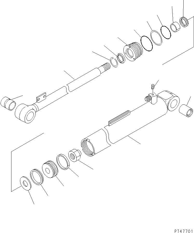 Wheel Loaders Komatsu / WA100-3A-SN S/N 53001-UP(wa100-4r) / DUMP CYLINDER(#53001-55000)(420060 : Y1620-11A0)