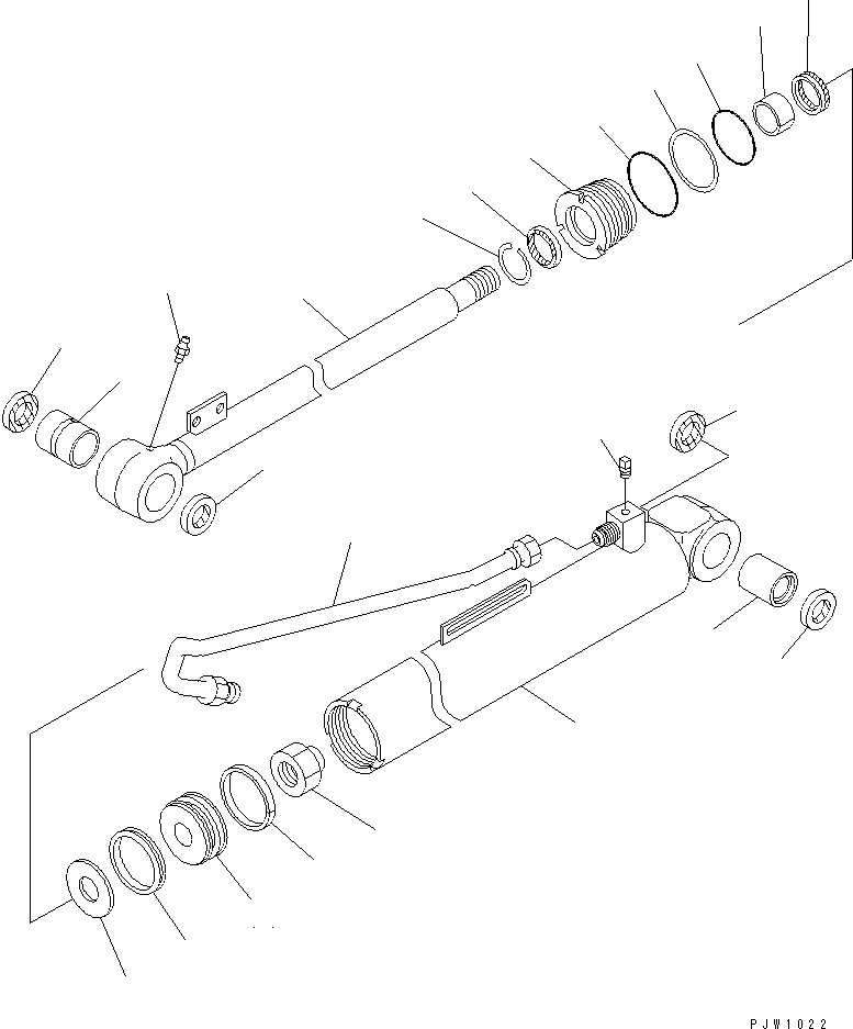 Wheel Loaders Komatsu / WA100-3A-SN S/N 53001-UP(wa100-4r) / DUMP CYLINDER(#55001-)(420070 : Y1620-11A0A)
