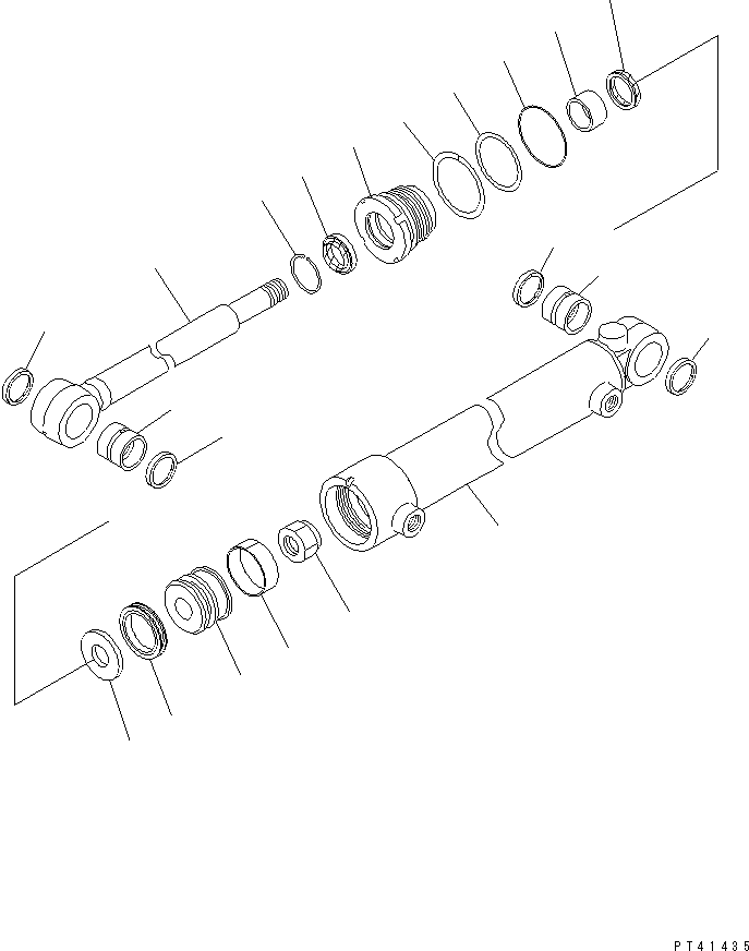 Wheel Loaders Komatsu / WA100-3A-SN S/N 53001-UP(wa100-4r) / SIDE SHIFT CYLINDER (FOR SIDE SHIFT¤ PITCH AND ANGLE SNOW PLOW)(#53001-55000)(420170 : Y1625-21A0)