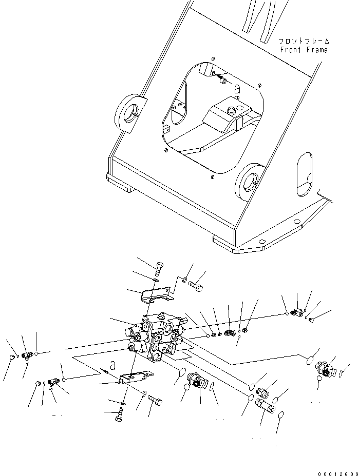 Wheel Loaders Komatsu / WA100-5-SN S/N 70001-UP(wa100-ar) / MAIN VALVE  (FOR E.C.S.S.)(180030 : H0120-01A1)