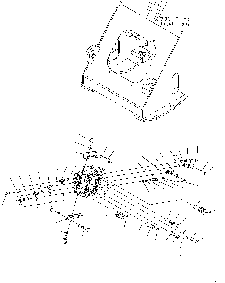 Wheel Loaders Komatsu / WA100-5-SN S/N 70001-UP(wa100-ar) / MAIN VALVE (FOR 4-SPOOL VALVE)(180050 : H0120-01A3)