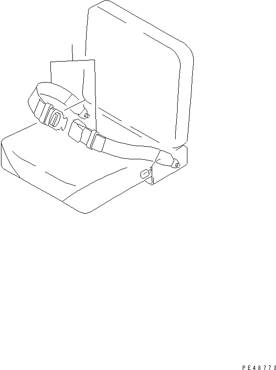 Wheel Loaders Komatsu / WA100-5-SN S/N 70001-UP(wa100-ar) / SEAT BELT (50MM) (FOR 2-PERSONS CAB)(240070 : K0160-02A1)