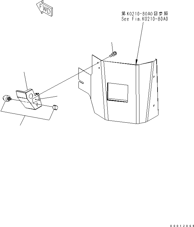 Wheel Loaders Komatsu / WA100-5-SN S/N 70001-UP(wa100-ar) / SIDE WIPER SWITCH(240500 : K0210-39B0)