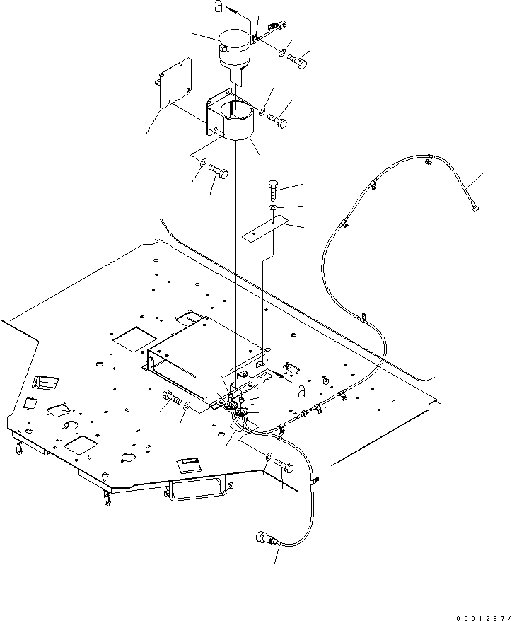 Wheel Loaders Komatsu / WA100-5-SN S/N 70001-UP(wa100-ar) / TACHOGRAPH(240560 : K0210-44B0)