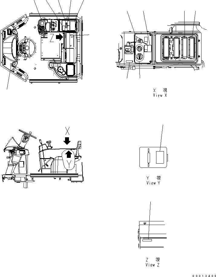 Wheel Loaders Komatsu / WA100-5-SN S/N 70001-UP(wa100-ar) / FLOOR DECAL(240780 : K4215-01A0)