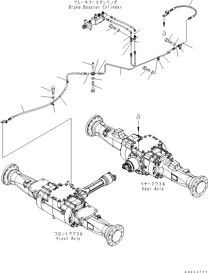 Wheel Loaders Komatsu / WA100-5-SN S/N 70001-UP(wa100-ar) / BRAKE CONTROL (BRAKE PIPING)(240840 : K4460-03A0)