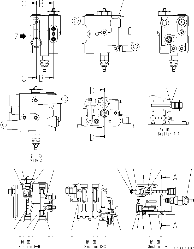 Wheel Loaders Komatsu / WA100-5-SN S/N 70001-UP(wa100-ar) / CHARGE VALVE (BRAKE)(INNER PARTS)(240850 : K4460-51A0)