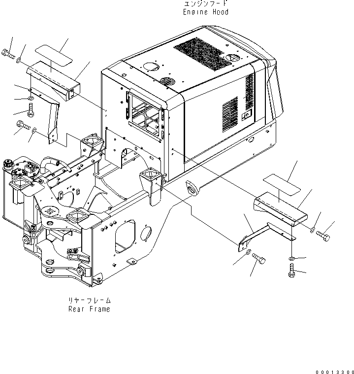 Wheel Loaders Komatsu / WA100-5-SN S/N 70001-UP(wa100-ar) / REAR FENDER (FOR 2-PERSONS CAB)(270210 : M4200-01A2)