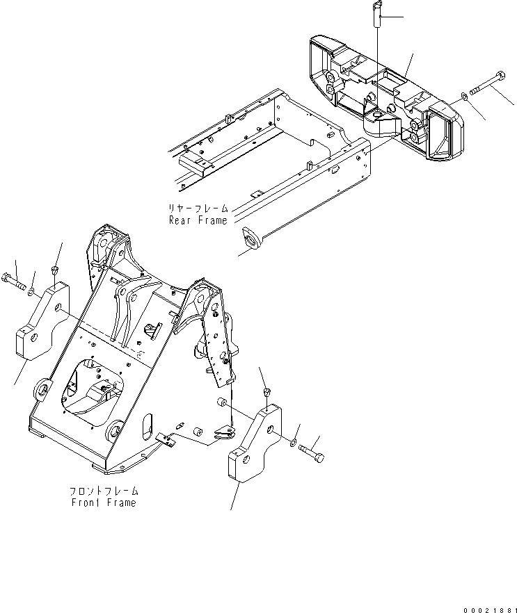 Wheel Loaders Komatsu / WA100-5-SN S/N 70001-UP(wa100-ar) / COUNTER WEIGHT (ADDITIONAL WEIGHT) (SNOW REMOVING SPEC.)(270330 : M4510-01A2)