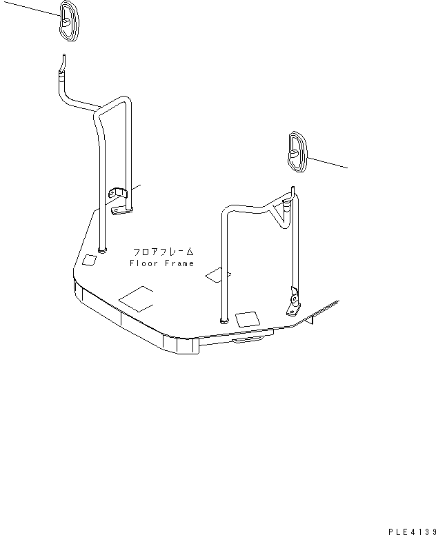 Wheel Loaders Komatsu / WA100M-3 S/N 10001-UP (Canopy Spec.)(wa100m0c) / MIRROR (WITHOUT CAB)(270400 : M4410-01A0)