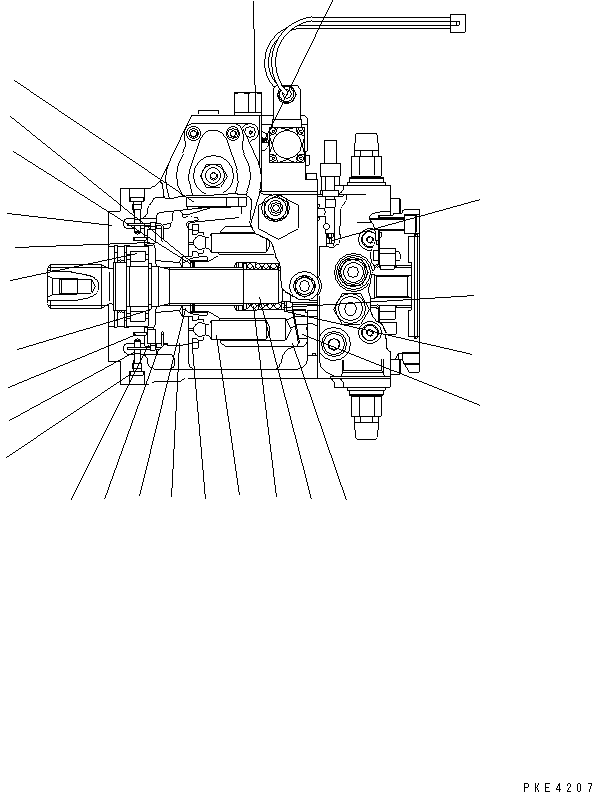 Wheel Loaders Komatsu / WA100M-3-CB S/N 10001-UP(wa100m0r) / HST PUMP (INNER PARTS¤ 5/7)(150070 : F2430-05A0)