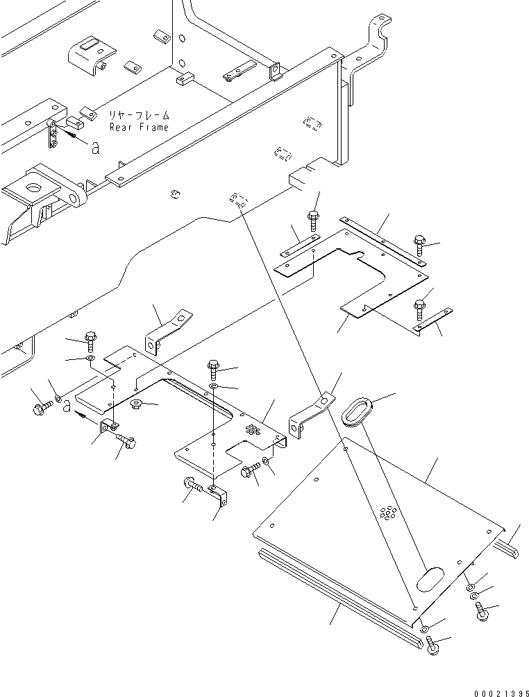 Wheel Loaders Komatsu / WA100M-3-CB S/N 10001-UP(wa100m0r) / UNDER GUARD (LIVESTOCK RAISING SPEC.)(#10001-11500)(270020 : M3810-01A1)