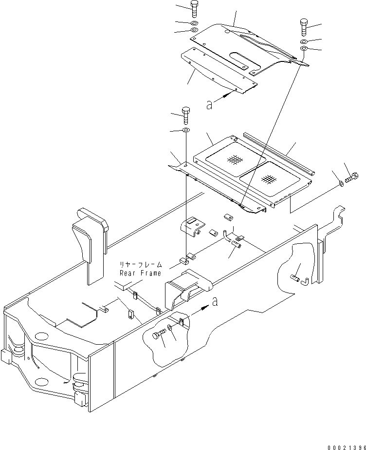 Wheel Loaders Komatsu / WA100M-3-CB S/N 10001-UP(wa100m0r) / UNDER GUARD (LIVESTOCK RAISING SPEC.)(#11501-)(270030 : M3810-01A1A)