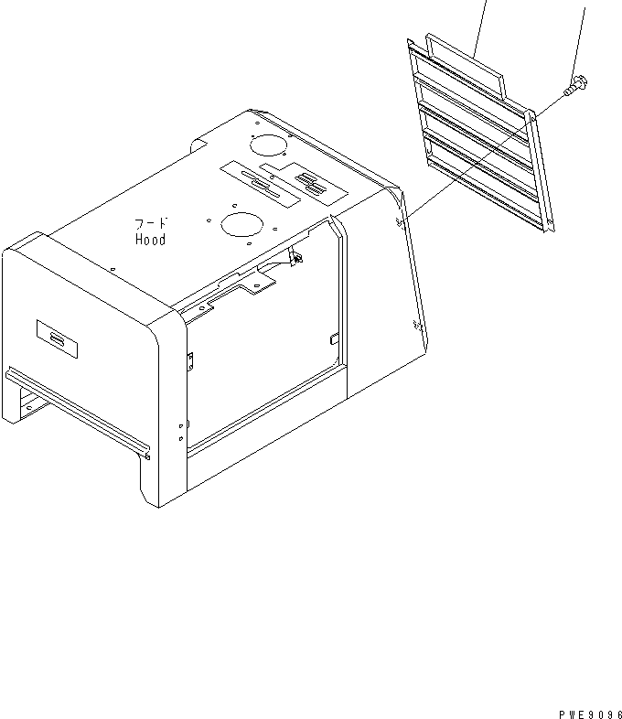 Wheel Loaders Komatsu / WA100M-3-CB S/N 10001-UP(wa100m0r) / RADIATOR GUARD(270180 : M4120-01A0)