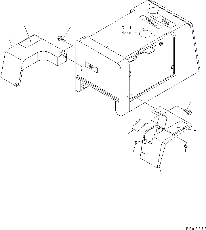 Wheel Loaders Komatsu / WA100M-3-CB S/N 10001-UP(wa100m0r) / REAR FENDER (WITH CAB) (WIDE FENDER TYPE)(#11001-11500)(270220 : M4200-01A3)
