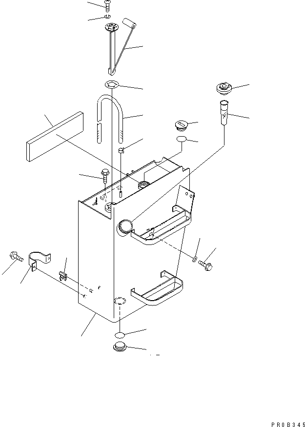 Wheel Loaders Komatsu / WA100M-3-CN S/N 10001-UP(wa100m1r) / FUEL TANK(#11001-11500)(090020 : D0100-01A0A)