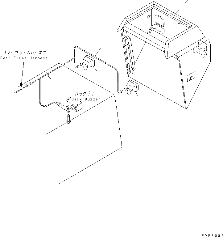 Wheel Loaders Komatsu / WA100SSS-3-H S/N 63001-UP(wa100s0r) / RADIATOR GUARD (ELECTRICAL SYSTEM AND REAR DUCT)                 (SUPER SILENT SPECIAL SPEC.)(120070 : M4120-02A1)