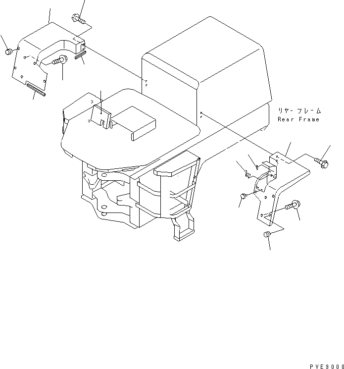 Wheel Loaders Komatsu / WA100SSS-3-H S/N 63001-UP(wa100s0r) / REAR FENDER (SUPER SILENT SPECIAL SPEC.)(120090 : M4200-01A2)