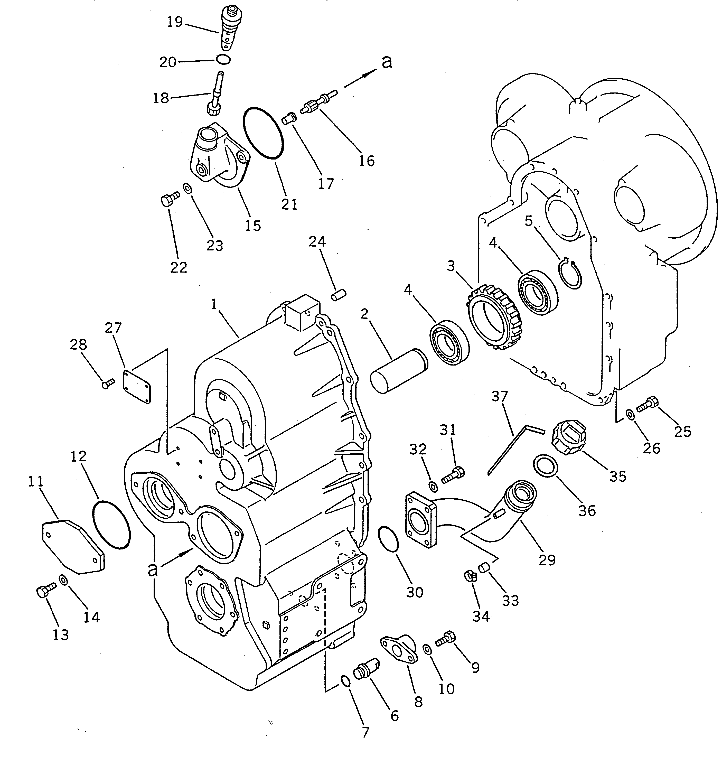 Wheel Loaders Komatsu / WA100SS-1 S/N 10001-UP(wa100s8r) / TRANSMISSION (CASE 2/2)(#10001-19999)(060030 : 2122)