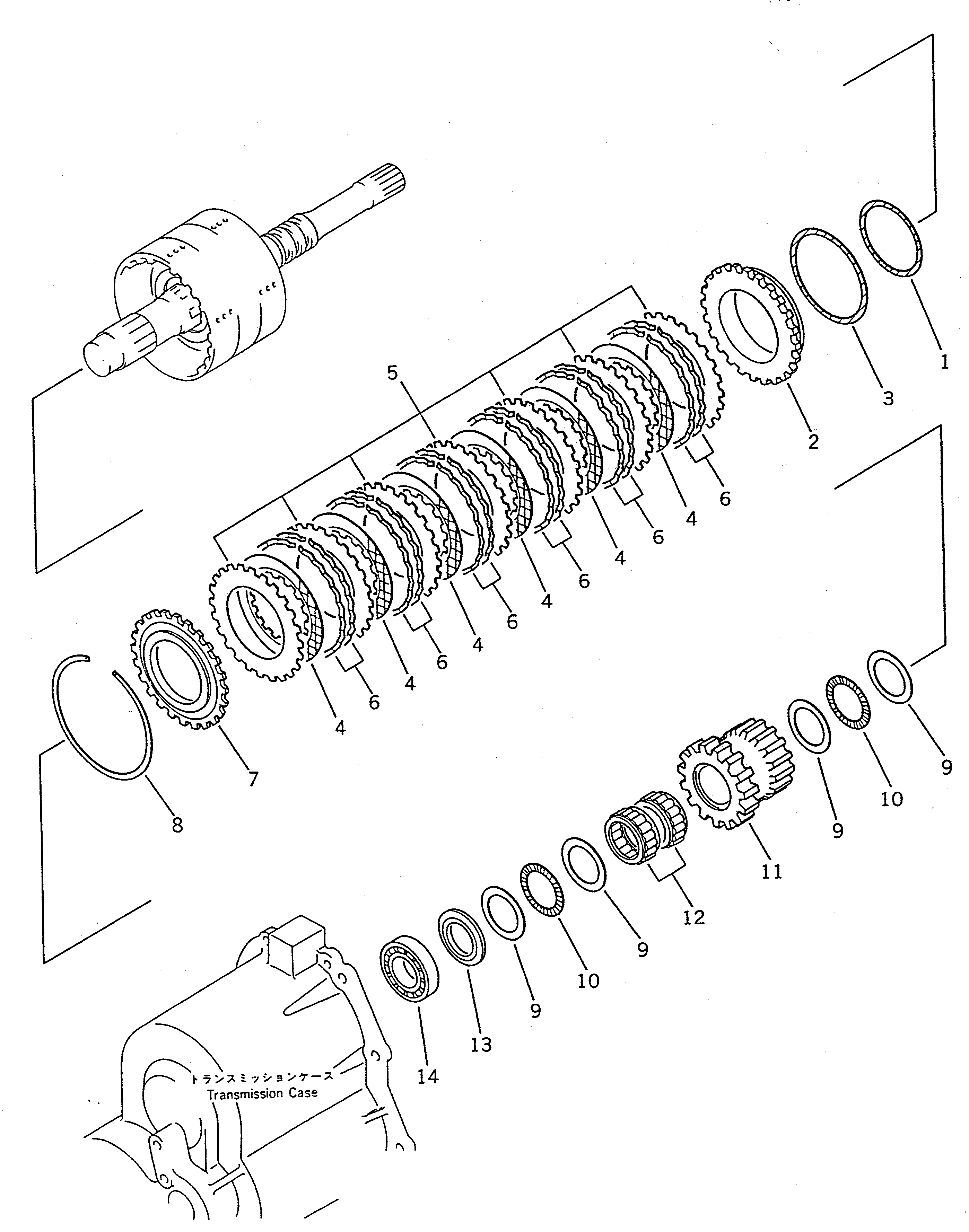 Wheel Loaders Komatsu / WA100SS-1 S/N 10001-UP(wa100s8r) / TRANSMISSION (REVERSE CLUTCH)(#10001-19999)(060070 : 2132)