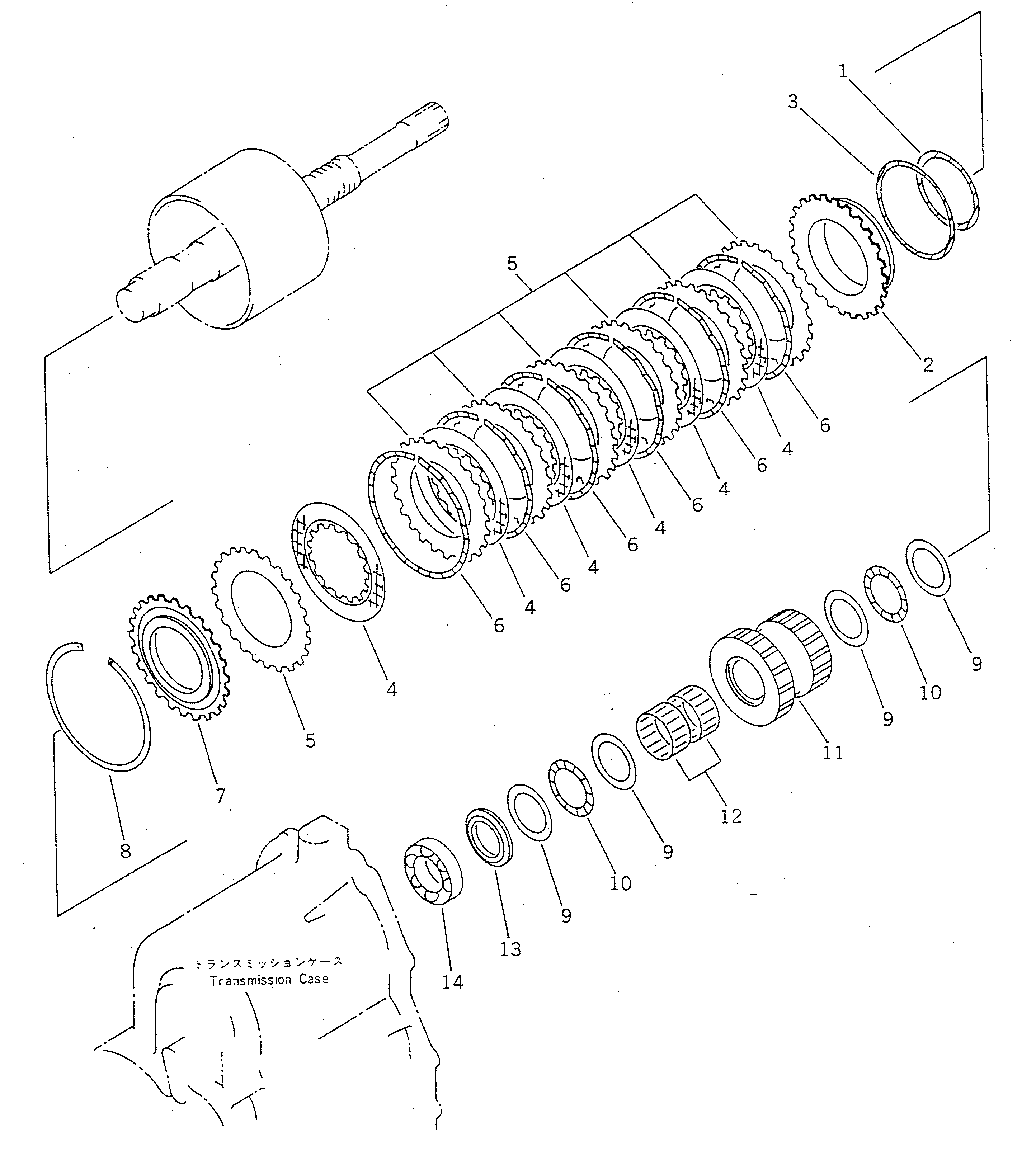 Wheel Loaders Komatsu / WA100SS-1 S/N 10001-UP(wa100s8r) / TRANSMISSION (REVERSE CLUTCH)(#20001-)(060080 : 2132A)