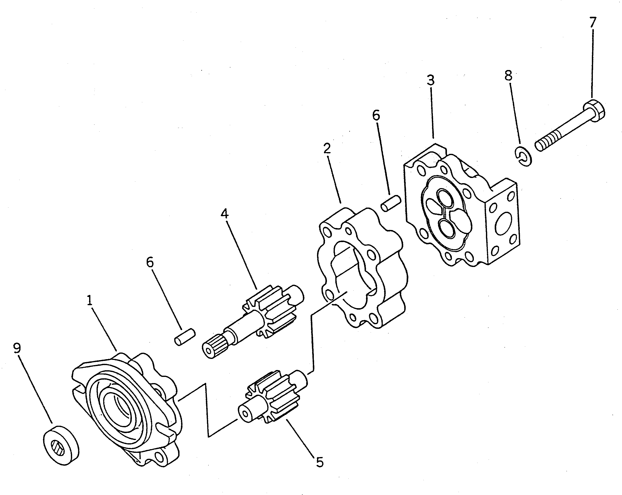 Wheel Loaders Komatsu / WA100SS-1 S/N 10001-UP(wa100s8r) / HYDRAULIC PUMP (TORQFLOW TRANSMISSION)(#10001-19999)(060190 : 2151)