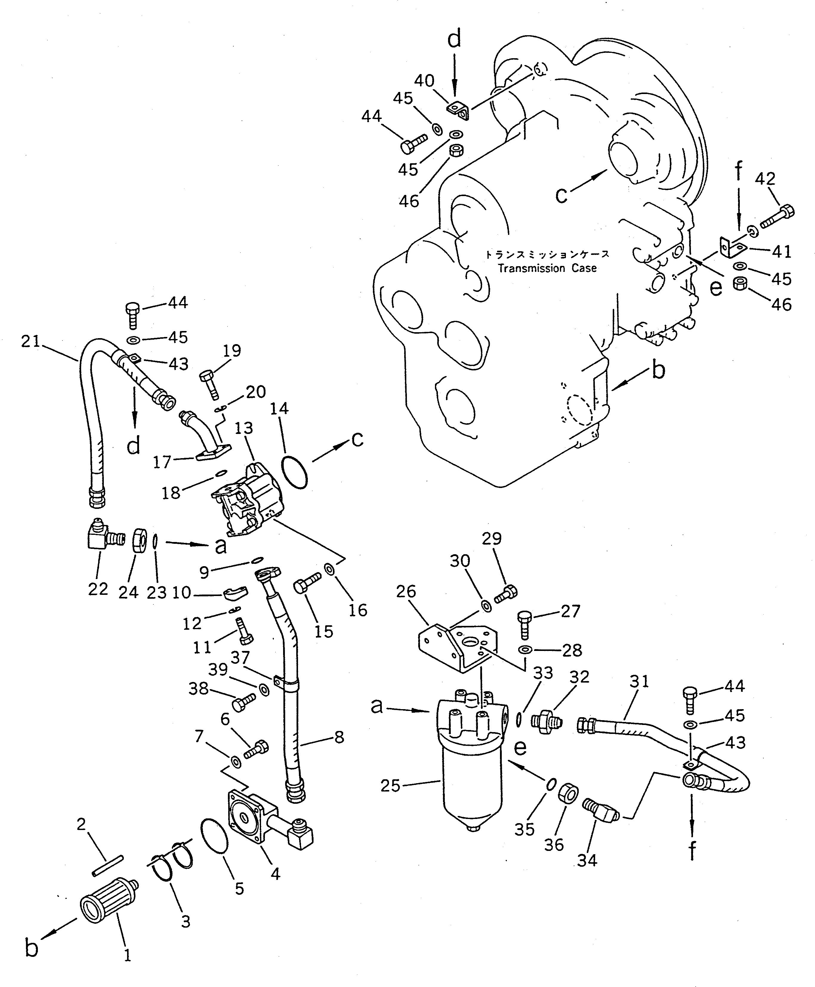 Wheel Loaders Komatsu / WA100SS-1 S/N 10001-UP(wa100s8r) / TRANSMISSION PIPING(#10001-19999)(060210 : 2161)