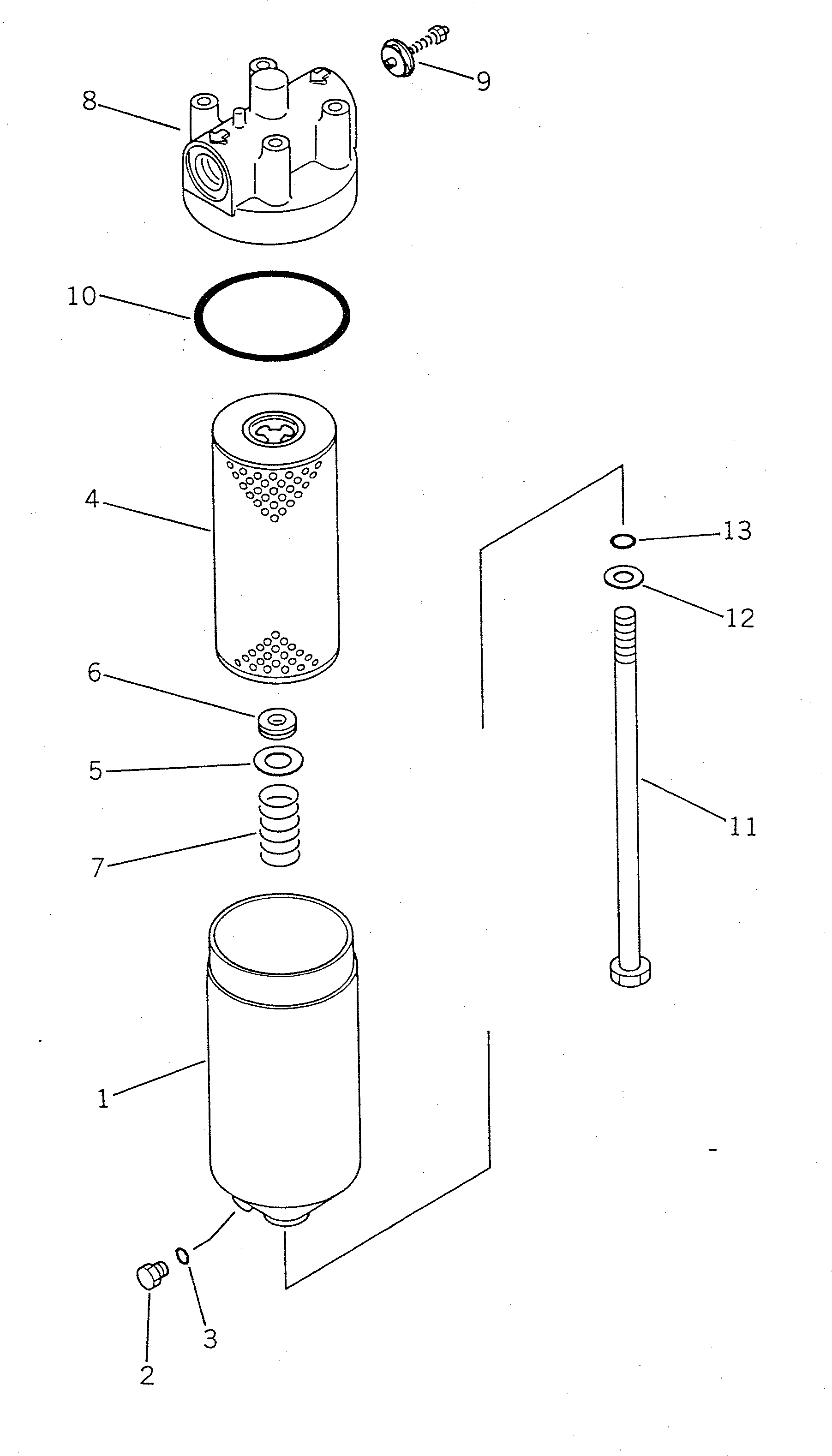 Wheel Loaders Komatsu / WA100SS-1 S/N 10001-UP(wa100s8r) / TRANSMISSION OIL FILTER(060230 : 2171)