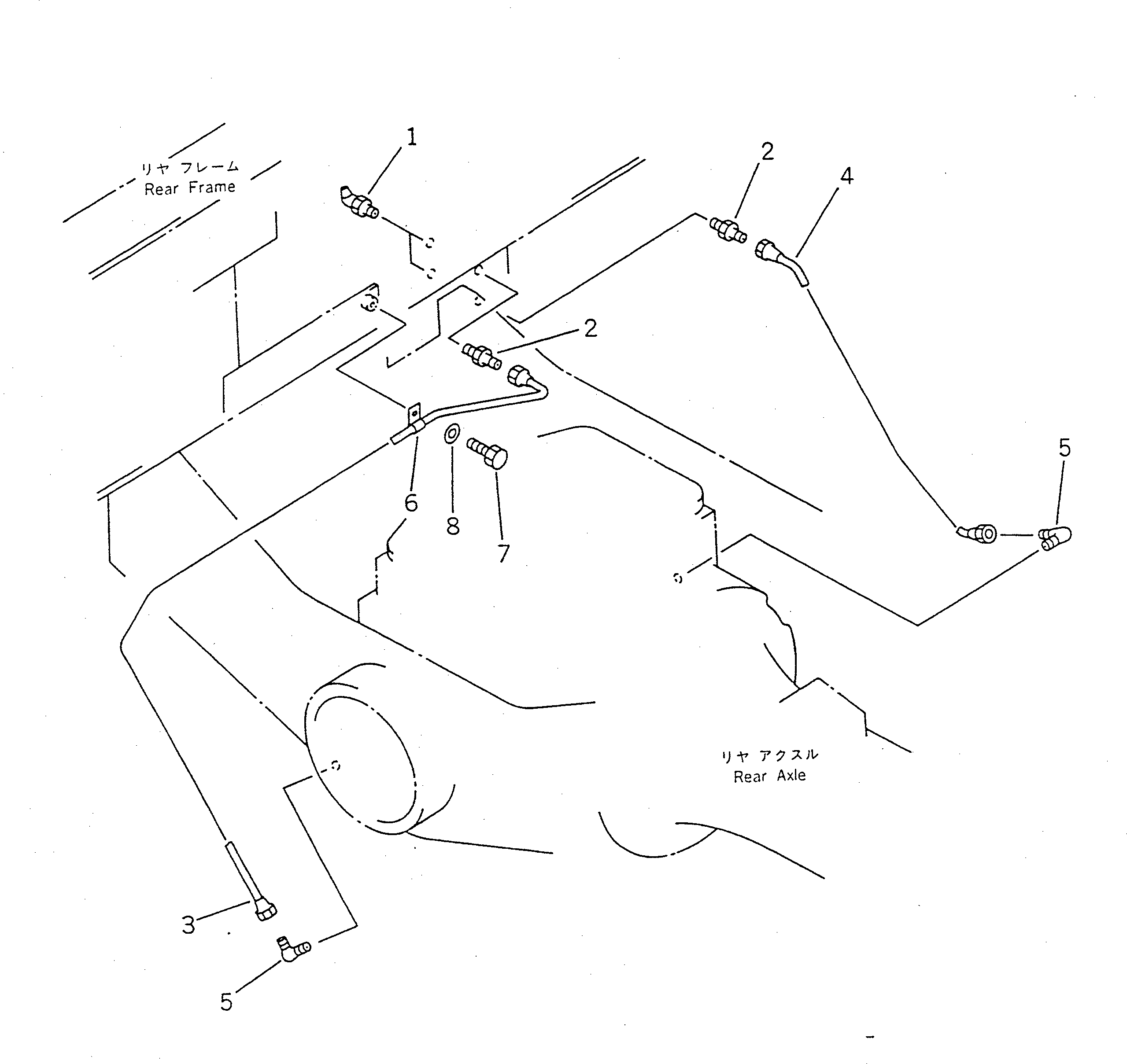 Wheel Loaders Komatsu / WA100SS-1 S/N 10001-UP(wa100s8r) / LUBRICATOR (AXLE SUPPORT)(#20001-)(150050 : 5051A)