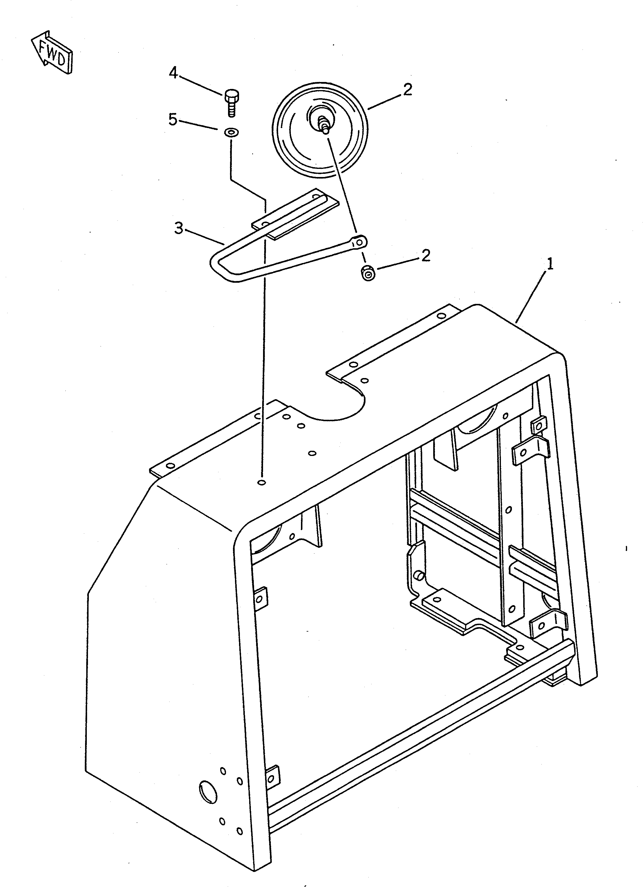 Wheel Loaders Komatsu / WA100SS-1 S/N 10001-UP(wa100s8r) / UNDER MIRROR(#10001-19999)(150250 : 5281)