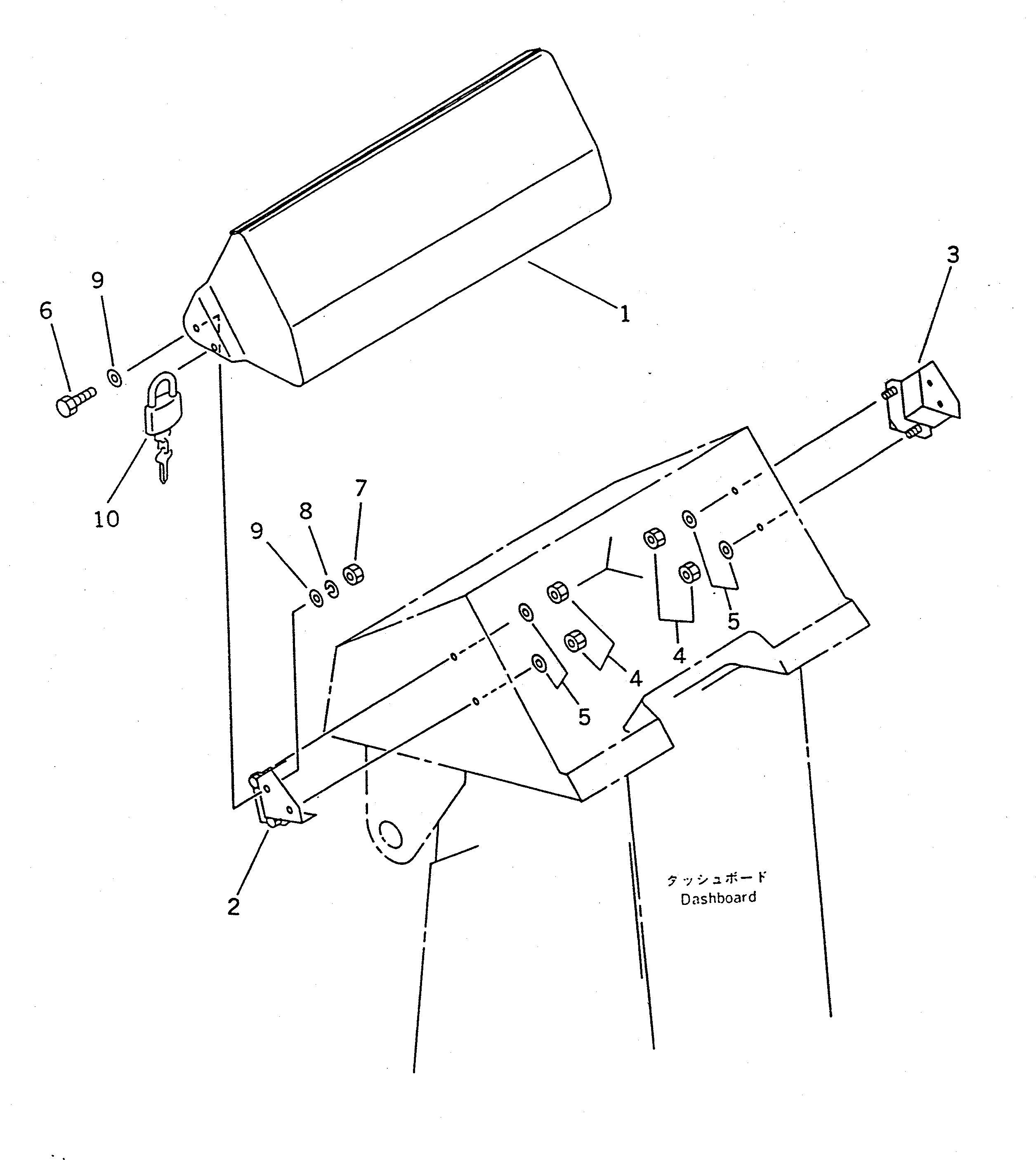 Wheel Loaders Komatsu / WA100SS-1 S/N 10001-UP(wa100s8r) / INSTRUMENT PANEL COVER(#20001-)(150300 : 5293A)