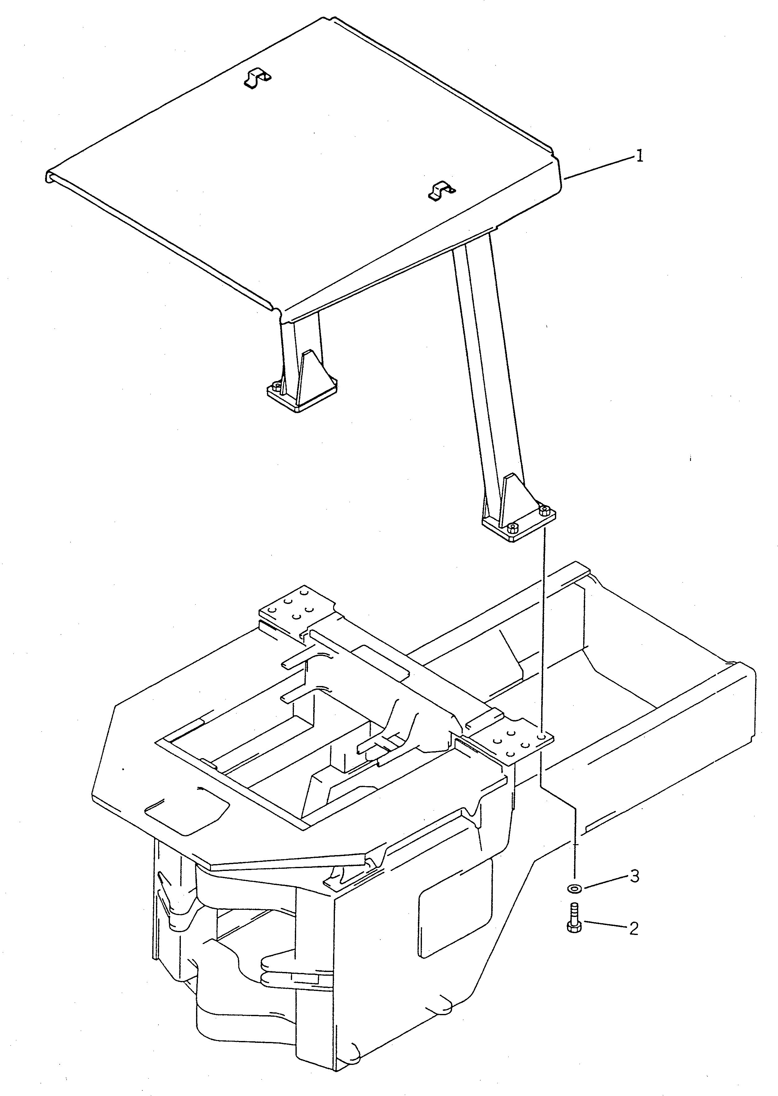 Wheel Loaders Komatsu / WA100SS-1 S/N 10001-UP(wa100s8r) / HEAD GUARD(150370 : 5411)