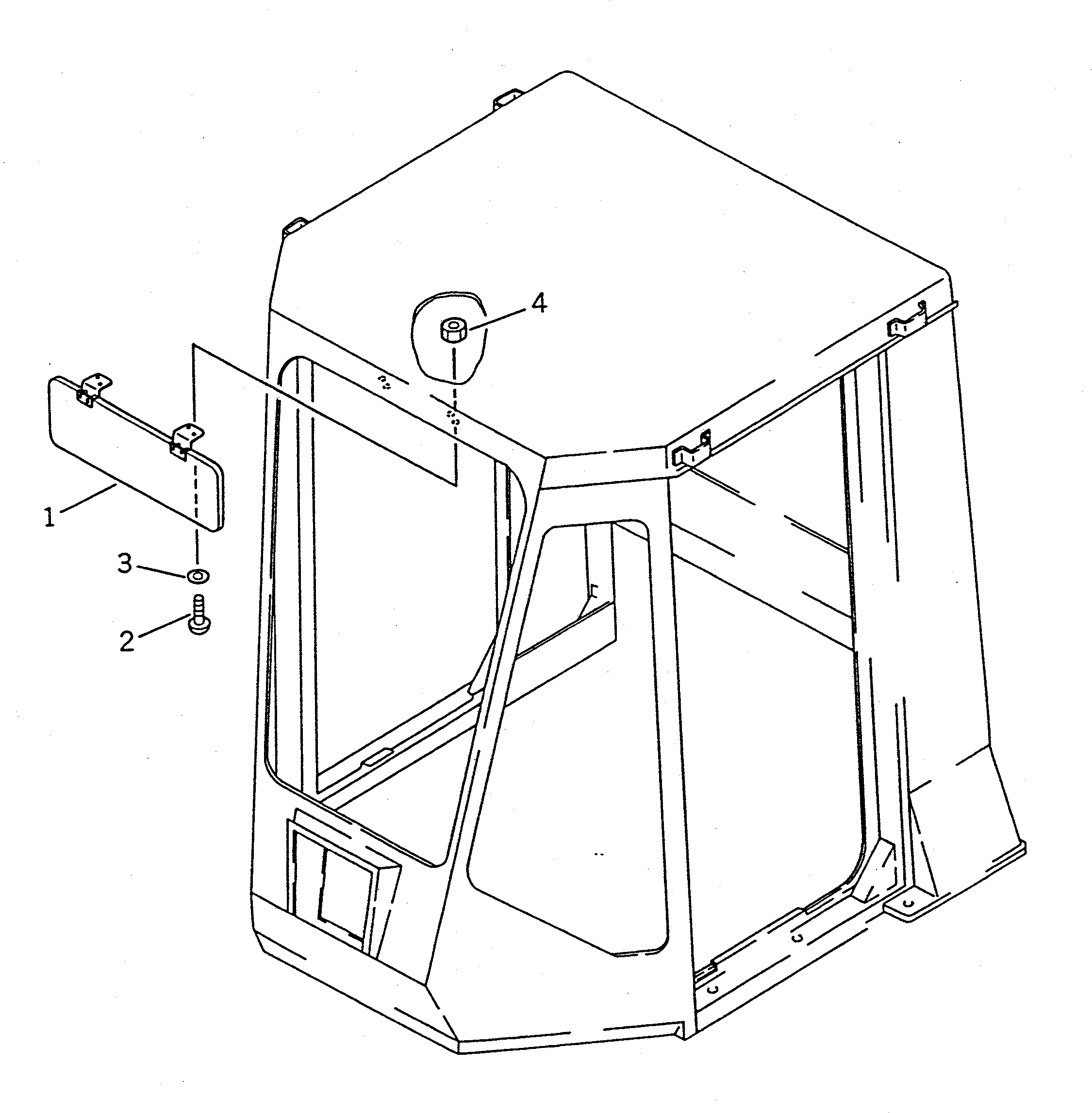 Wheel Loaders Komatsu / WA100SS-1 S/N 10001-UP(wa100s8r) / SUN VISOR(150530 : 5473)