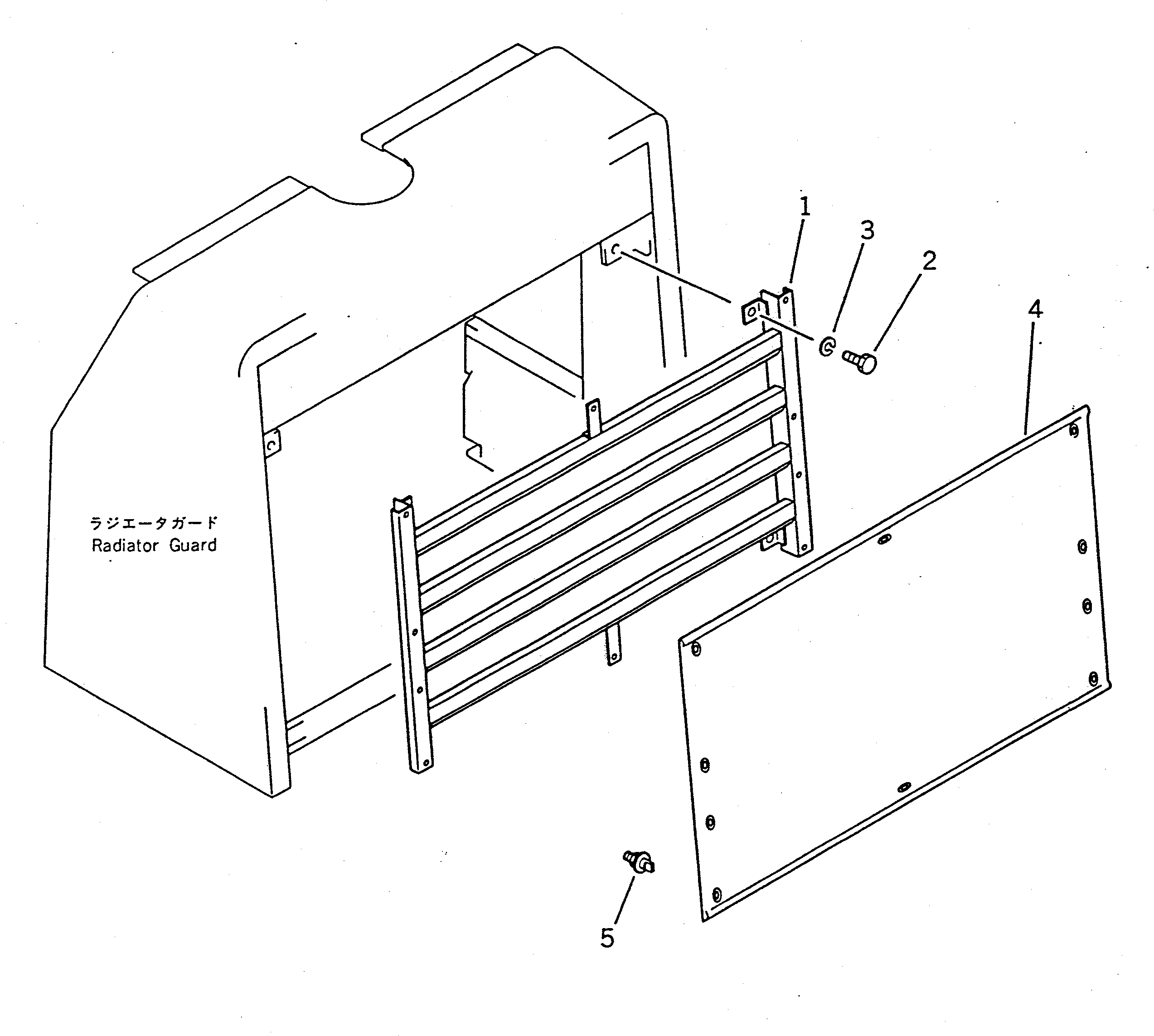Wheel Loaders Komatsu / WA100SS-1 S/N 10001-UP(wa100s8r) / RADIATOR SHUTTER(#10001-19999)(150730 : 5821)