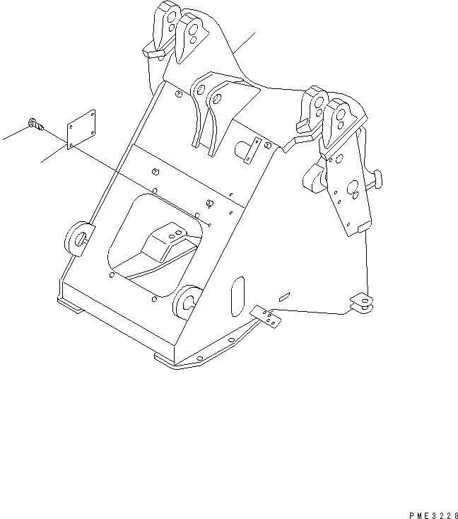 Wheel Loaders Komatsu / WA100SS-3-H S/N 63001-UP(wa100ssr) / FRONT FRAME(090010 : J4110-01A1)