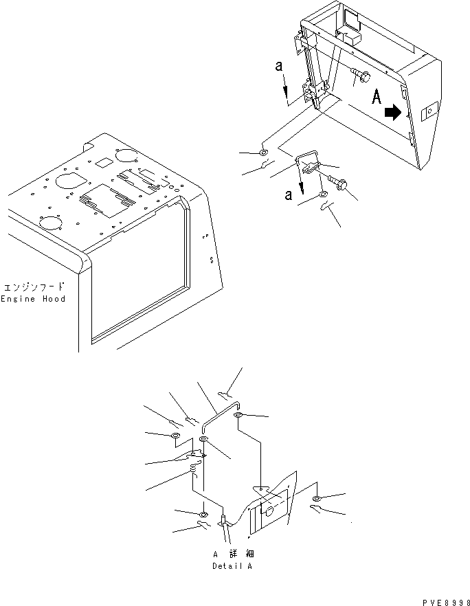 Wheel Loaders Komatsu / WA100SS-3-H S/N 63001-UP(wa100ssr) / RADIATOR GUARD (REAR DUCT MOUNTING) (SUPER SILENT SPEC.)(120080 : M4120-03A2)