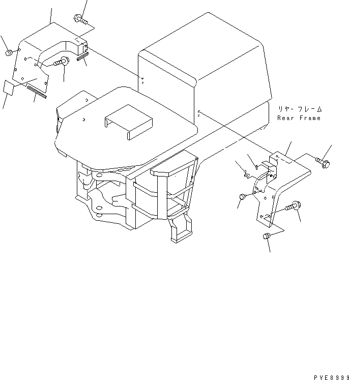 Wheel Loaders Komatsu / WA100SS-3-H S/N 63001-UP(wa100ssr) / REAR FENDER (SUPER SILENT SPEC.)(120090 : M4200-01A1)