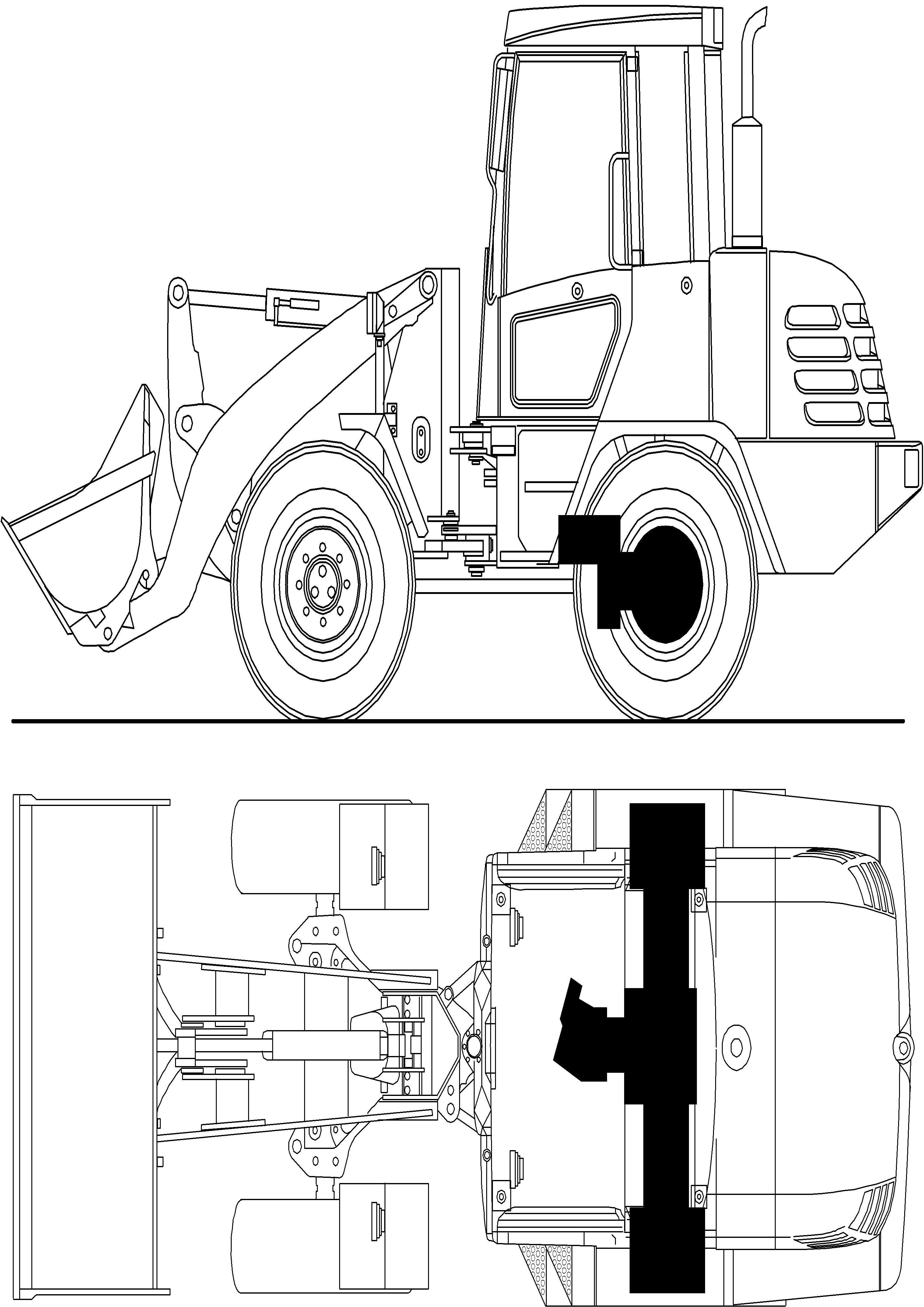 Wheel Loaders Komatsu / WA115-3 (35 km/h) WA115H30051-WA115H30180 / H30181 - Up(wa115_3s) / 05 REAR AXLE(05 : 05)