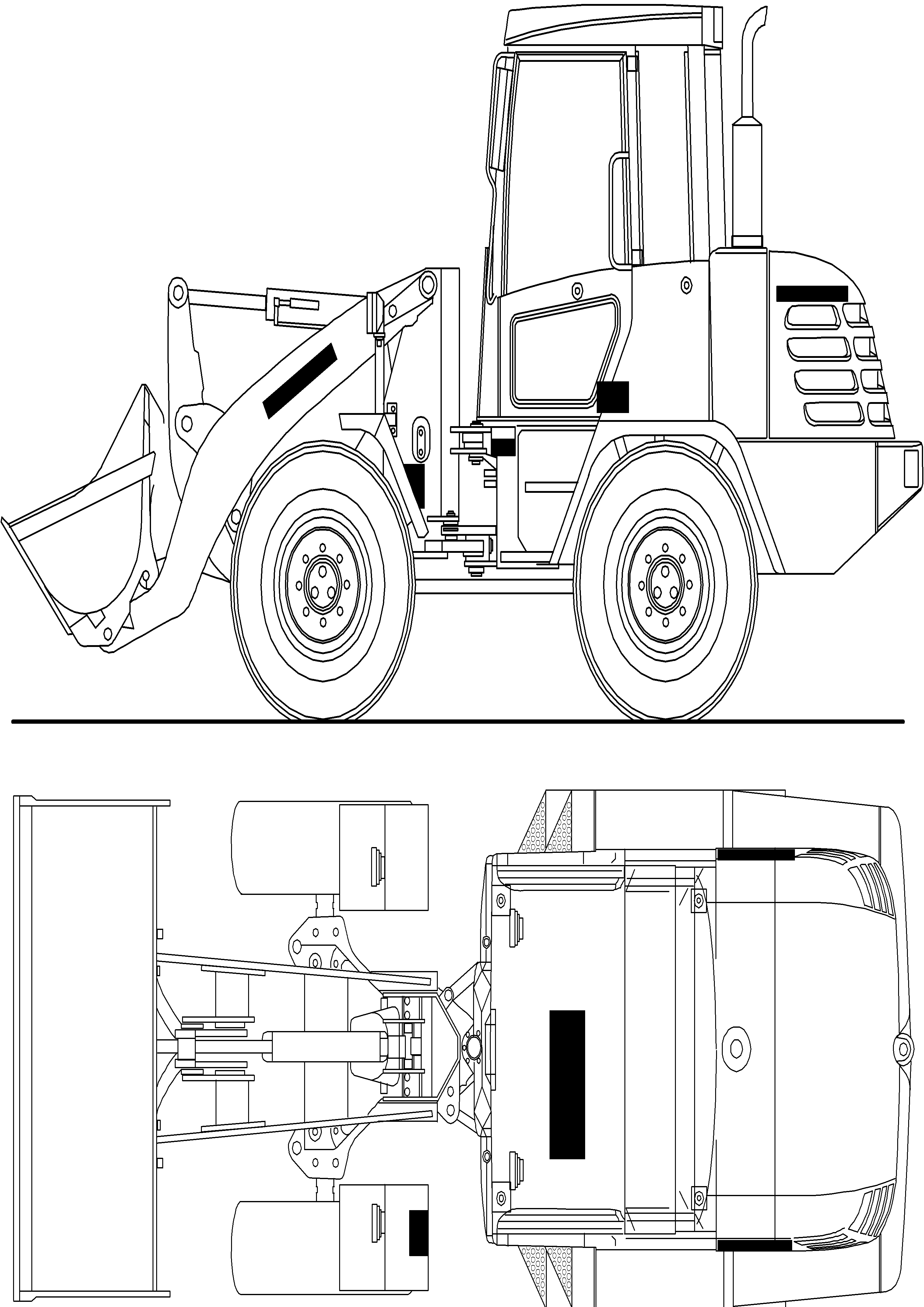 Wheel Loaders Komatsu / WA115-3 (35 km/h) WA115H30051-WA115H30180 / H30181 - Up(wa115_3s) / 12 TOOLS, ACCESSORY, LETTERING(12 : 12)