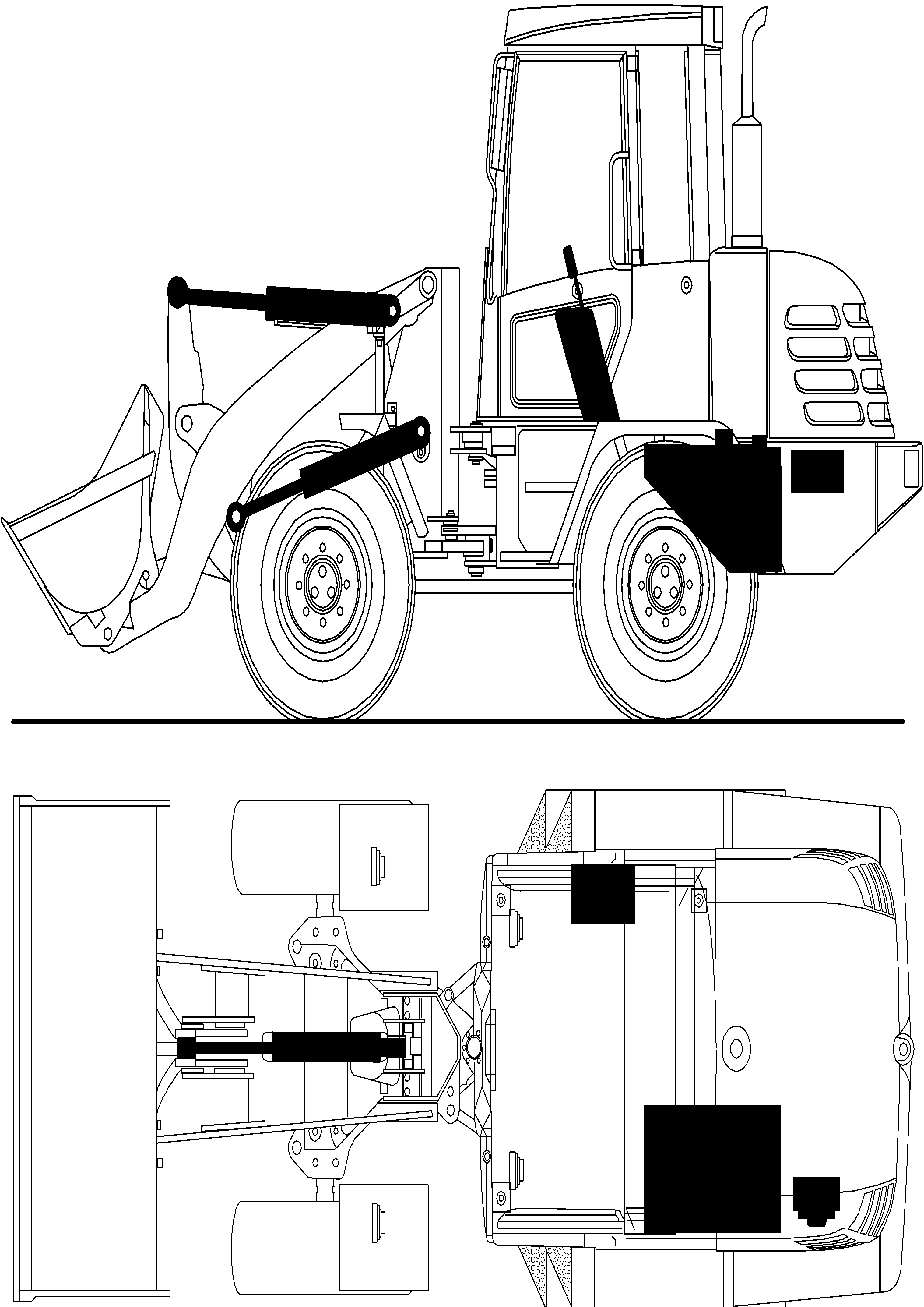 Wheel Loaders Komatsu / WA115-3 (35 km/h) WA115H30051-WA115H30180 / H30181 - Up(wa115_3s) / 13 HYDRAULIC SYSTEM(13 : 13)