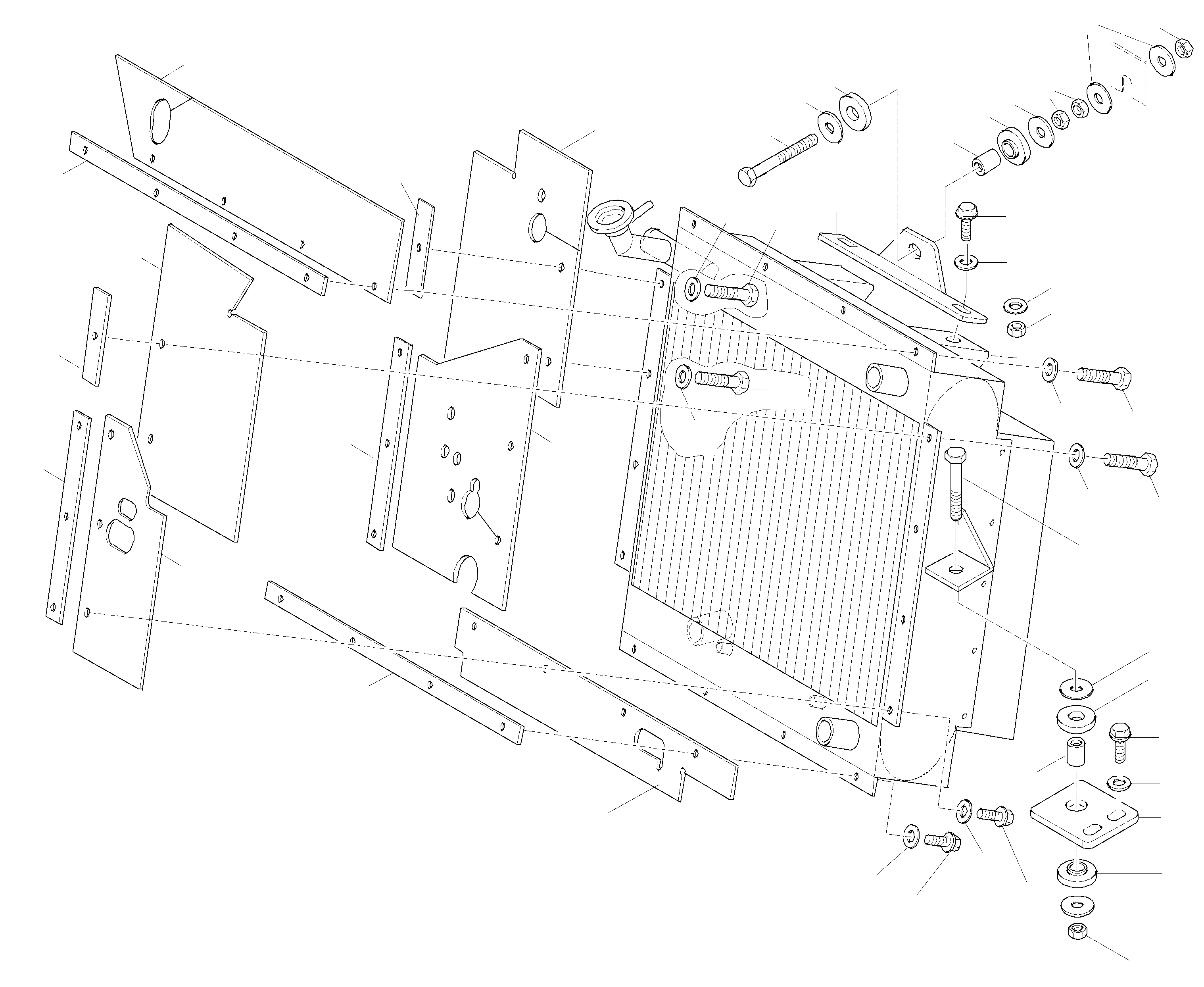 Wheel Loaders Komatsu / WA115-3 (35 km/h) WA115H30051-WA115H30180 / H30181 - Up(wa115_3s) / RADIATOR ATTACHING PARTS(02-74 : GJ2K3046)