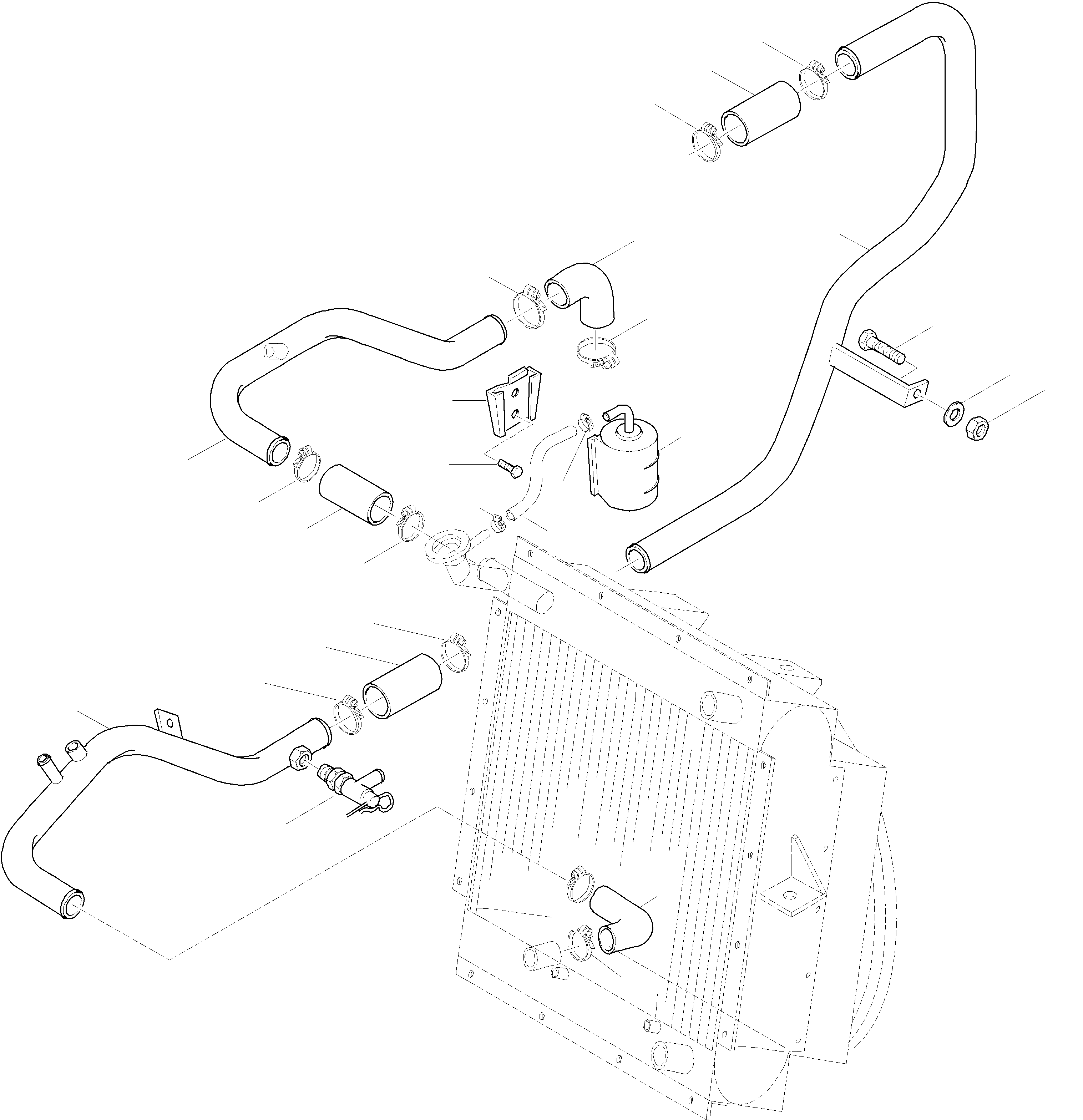 Wheel Loaders Komatsu / WA115-3 (35 km/h) WA115H30051-WA115H30180 / H30181 - Up(wa115_3s) / COOLING WATER PIPES(02-77 : GJ2K3085)