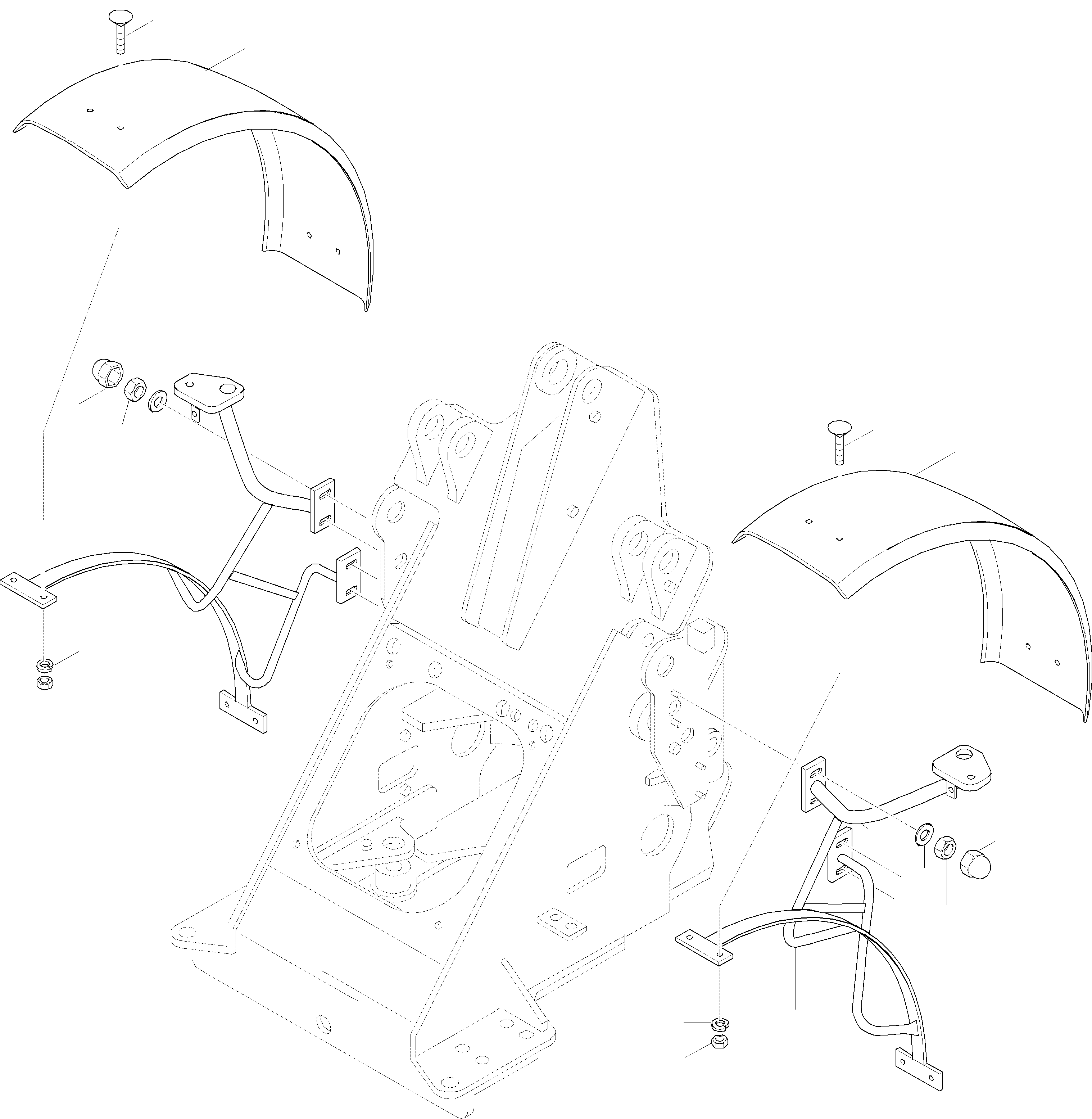 Wheel Loaders Komatsu / WA115-3 (35 km/h) WA115H30051-WA115H30180 / H30181 - Up(wa115_3s) / FENDER(10-06 : GJ2K3216)