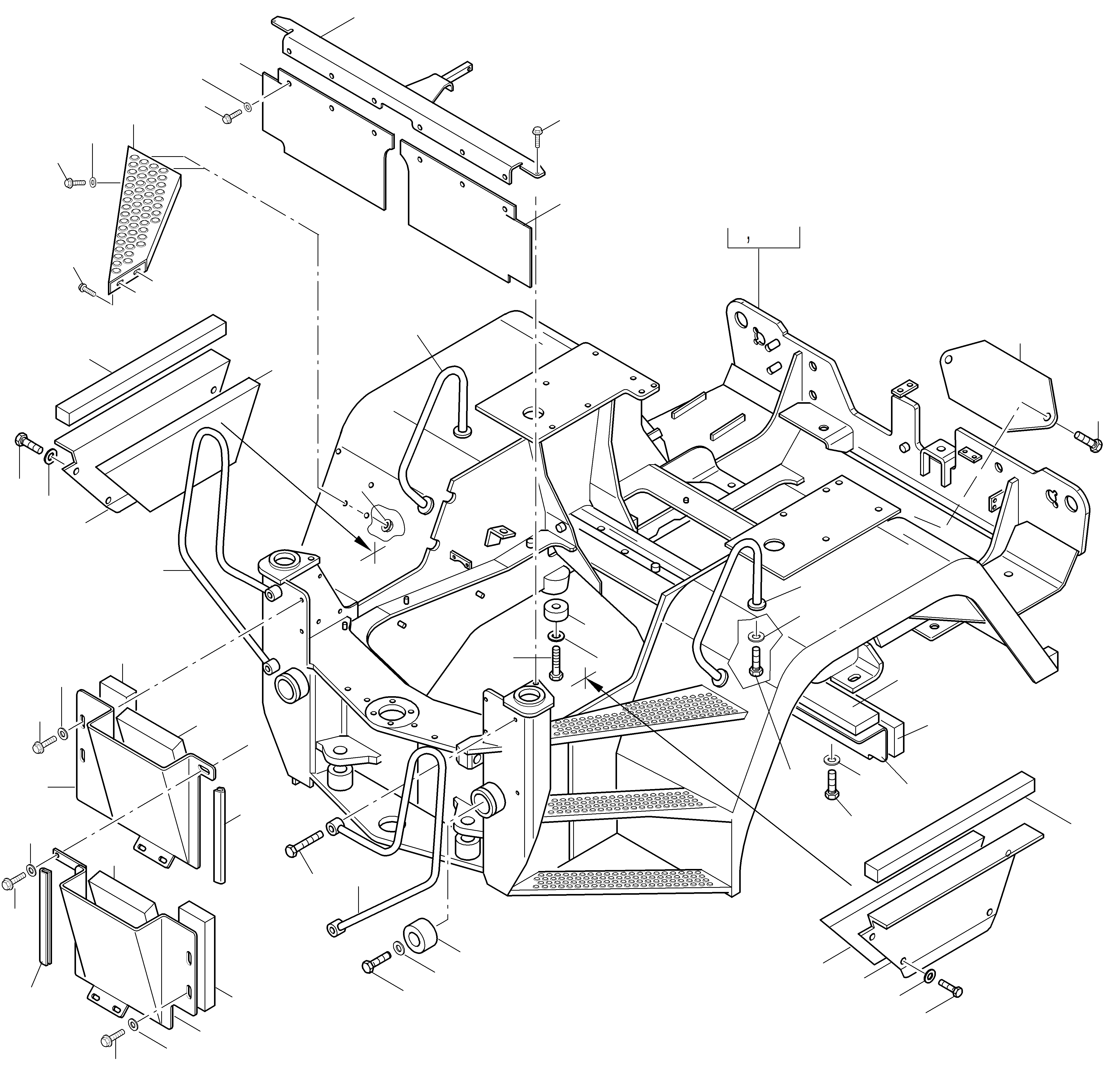 Wheel Loaders Komatsu / WA115-3 (35 km/h) WA115H30051-WA115H30180 / H30181 - Up(wa115_3s) / REAR FRAME(10-01 : GJ2K3241)