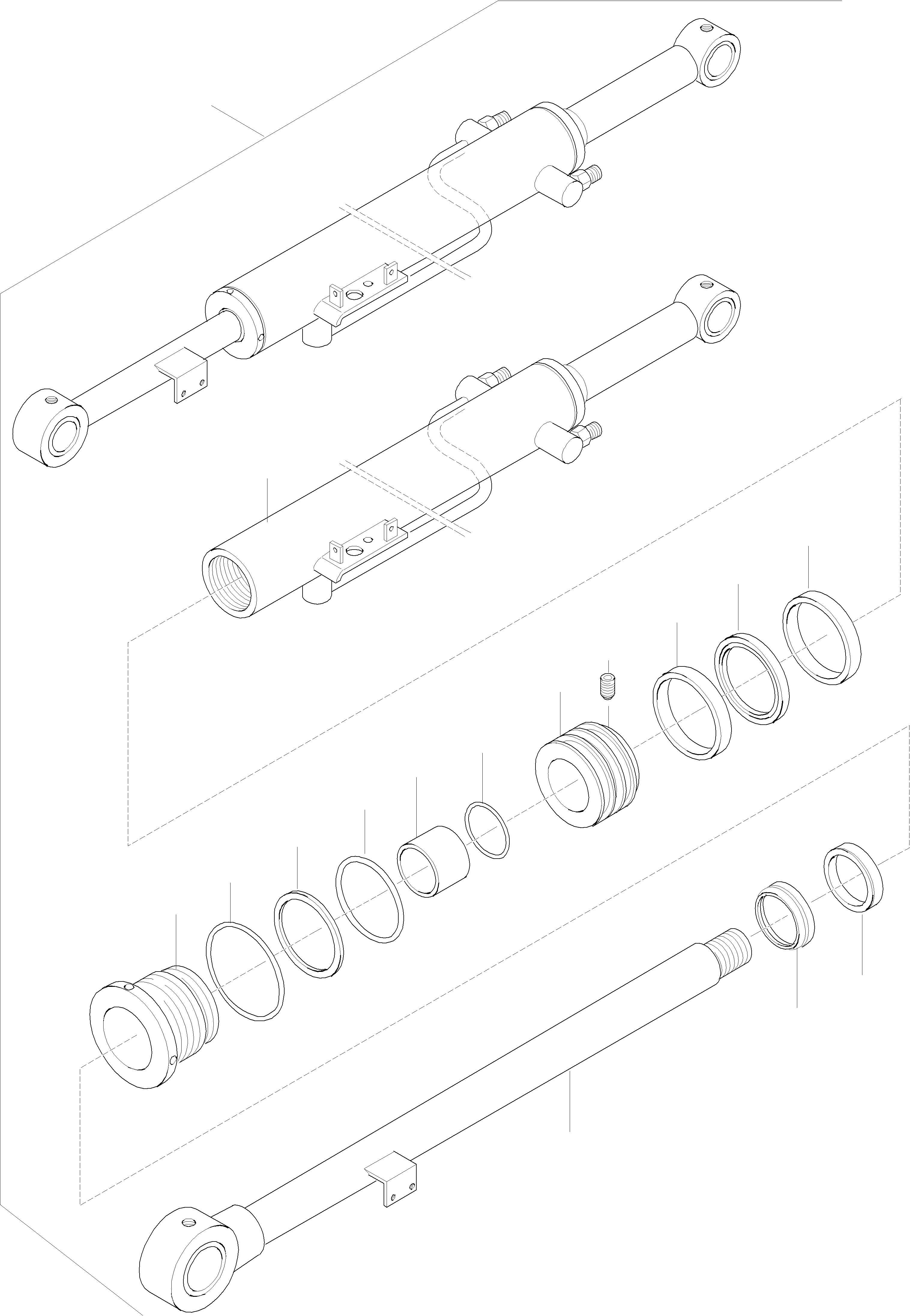 Wheel Loaders Komatsu / WA115-3 (35 km/h) WA115H30051-WA115H30180 / H30181 - Up(wa115_3s) / BUCKET CYLINDER(13-28 : GJ2K3258)